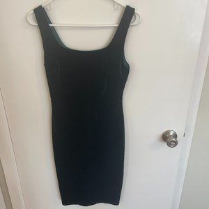Aqua Velour Bodycon Green Cocktail Dress Size Small